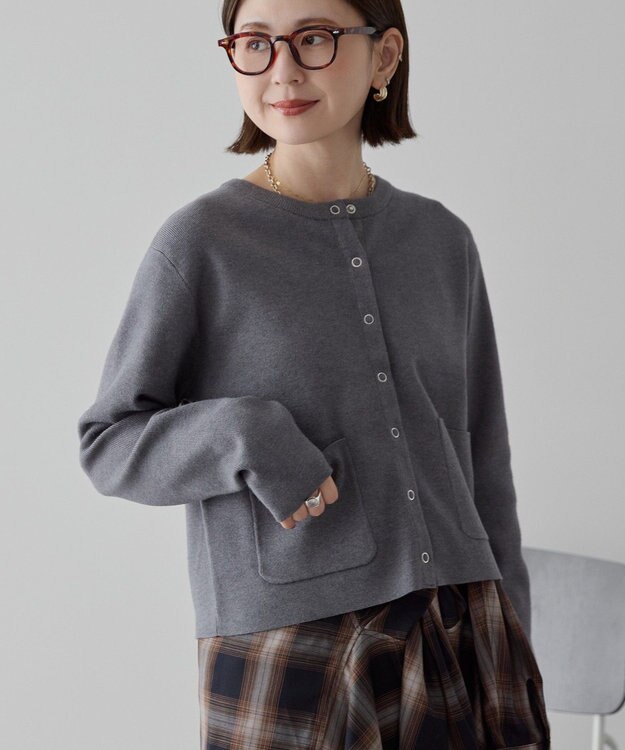 AMERICAN HOLIC バイパチリングドットニットカーディガン Purple