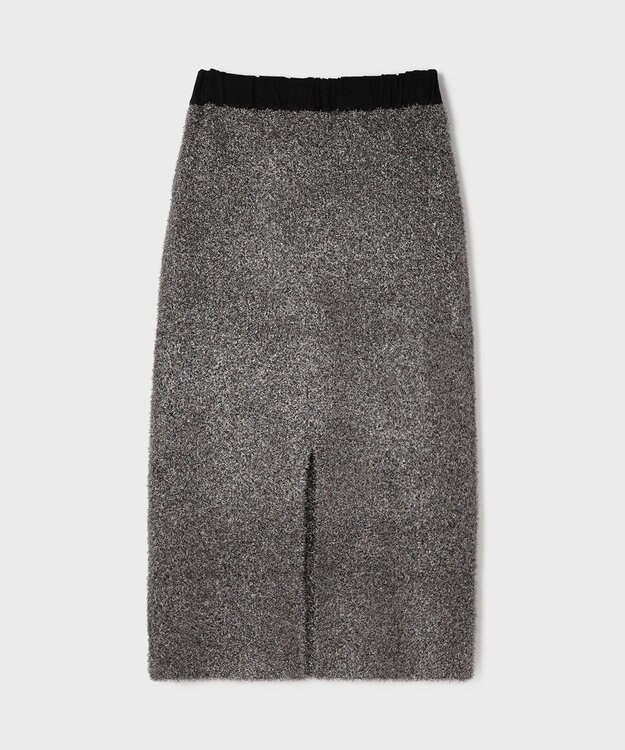 GRACE CONTINENTAL フェザーヤーンシャイニースカート シルバー