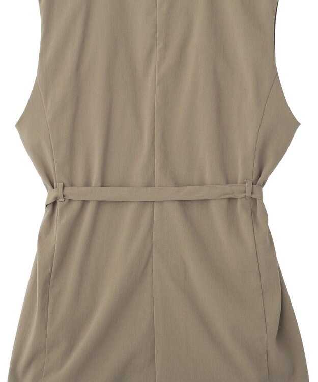 YECCA VECCA ドライタッチウエストベルトジレ Dark Beige