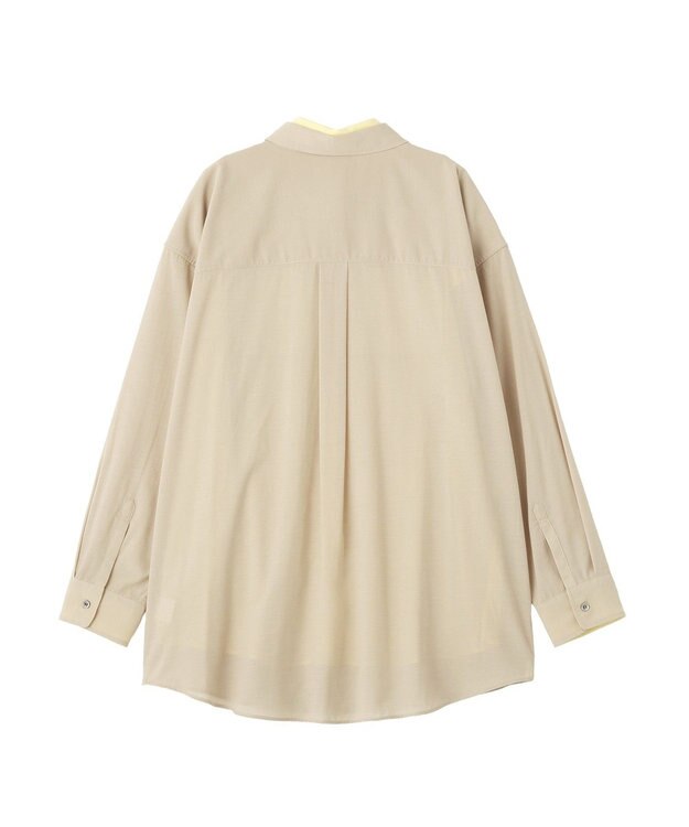 YECCA VECCA シアーレイヤードシャツ Beige