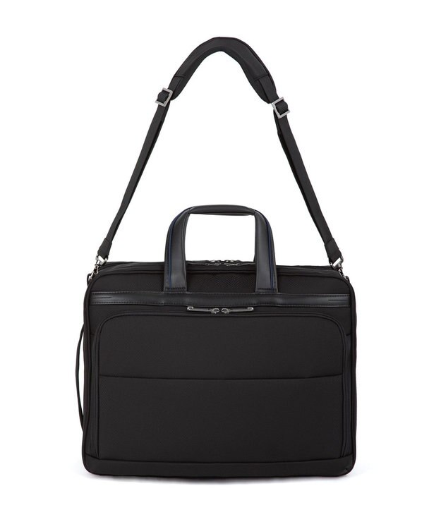 ACE BAGS & LUGGAGE ace. デヴェル ビジネスバッグ B4サイズ 15.6インチPC収納 21/27L 1200g エキスパンド 20264 ブラック×ネイビー