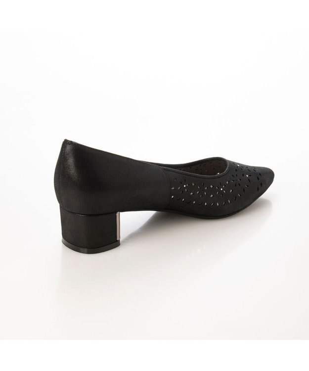 Riz raffinee <Riz raffinee>パンチングポインテッドトゥパンプス ブラック