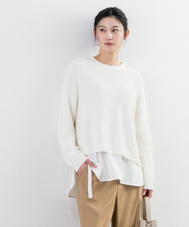 ONWARD Reuse Park 【23区】ニット春夏 オフホワイト
