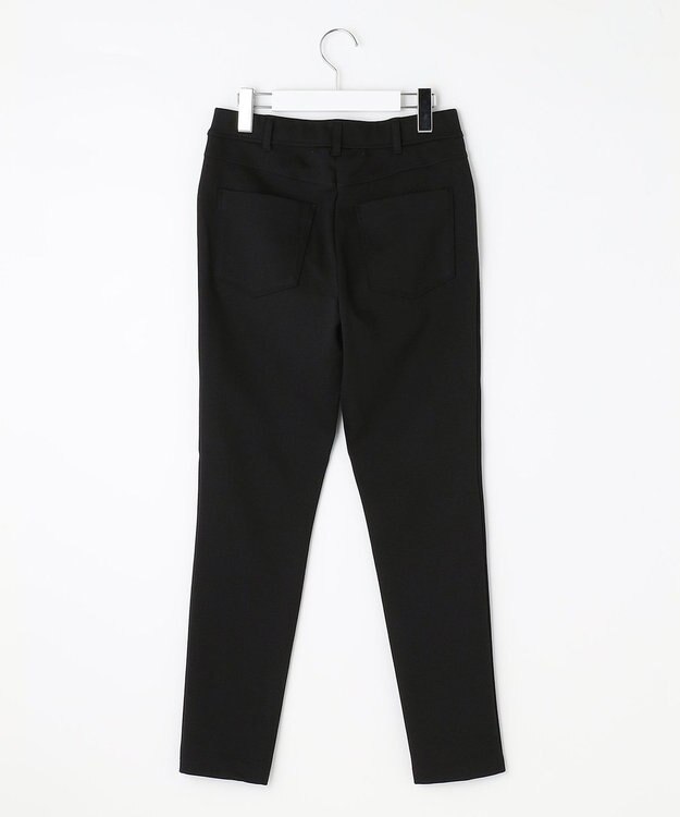 自由区 S 【WEB限定・洗える・撥水加工】ストレッチスリム レギンスパンツ ブラック系