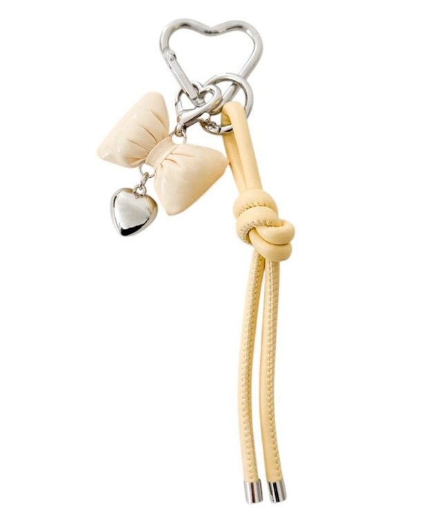 WEGO クッションリボンセットキーホルダー ライトイエロー