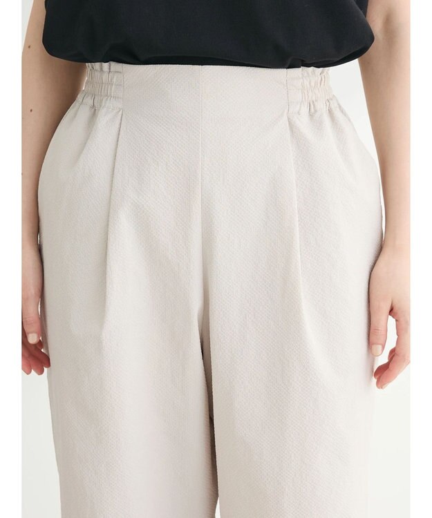 Green Parks イージーサイドラインパンツ Ecru