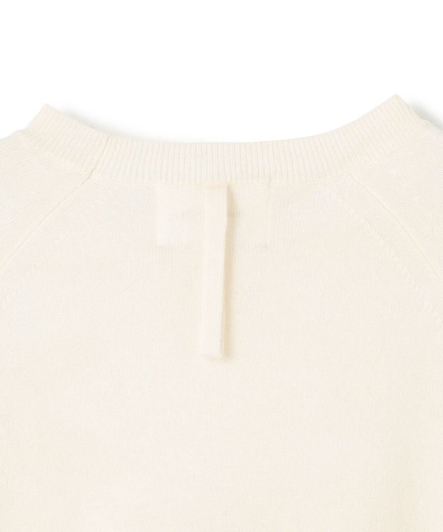 BEIGE， 【WEB限定・洗える】DEMING / バイカラーウールクルーネックニット Off × Taupe