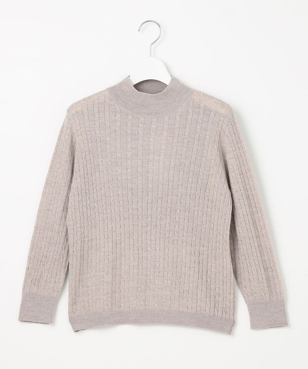 J.PRESS LADIES 【洗える】KNIT BASIC ハイネック ニット ベージュ系