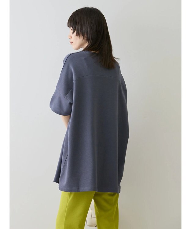 AMERICAN HOLIC ミニ裏毛ポンチョチュニック1 Charcoal Gray