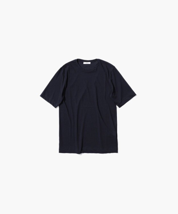 ATON 50/- ORGANIC FRESCA | スタンダード Tシャツ NAVY