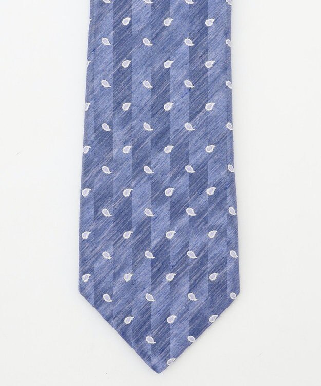 J.PRESS MEN 【SILK LINEN COLLECTION】ペイズリー柄 ネクタイ ネイビー系8