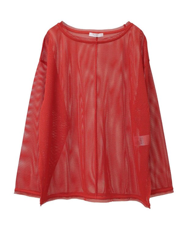 Green Parks メッシュカットプルオーバー Orange