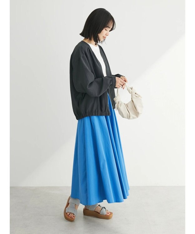 Green Parks イージーケア　Ｖネックブルゾン Black