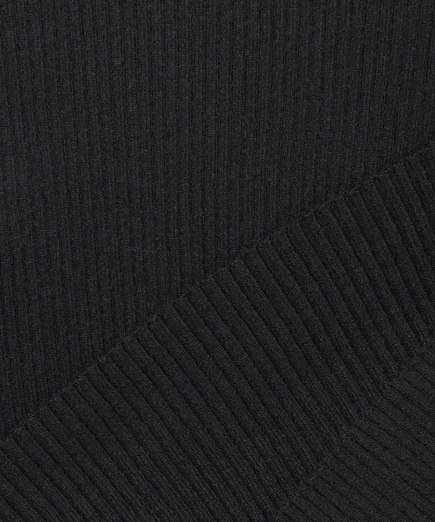 Feroux 【先行予約】リボンタイリブ ニット ブラック系