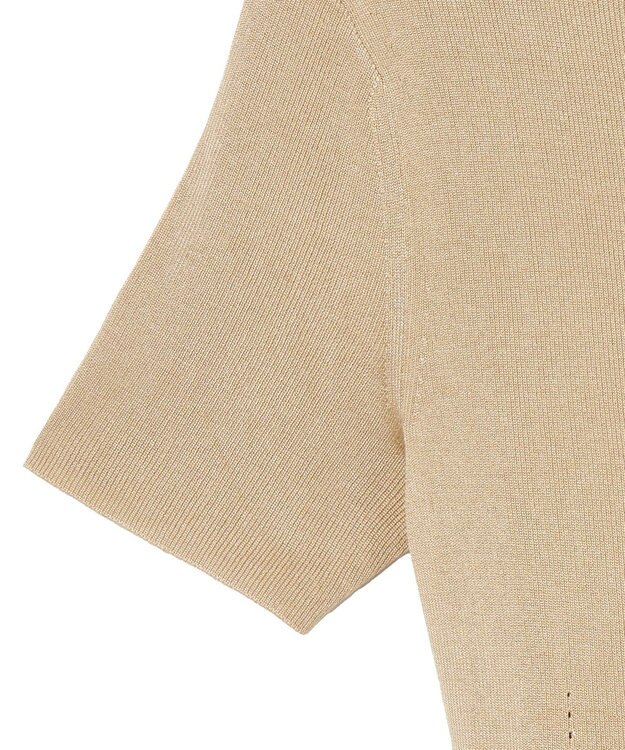 JOSEPH 【洗える】サティニーリブ　ショートスリーブニット Desert