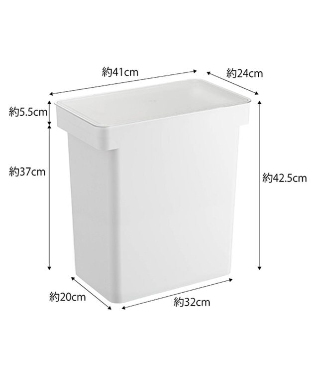 tower 密閉ペットフードストッカー タワー 12kg 計量カップ付 ホワイト ホワイト