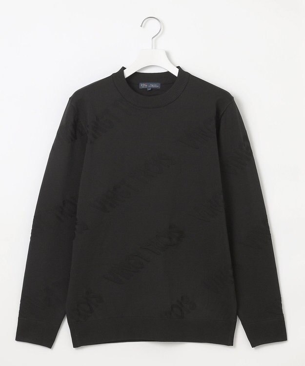 23区GOLF 【MEN】ロゴスポーツニット ブラック系