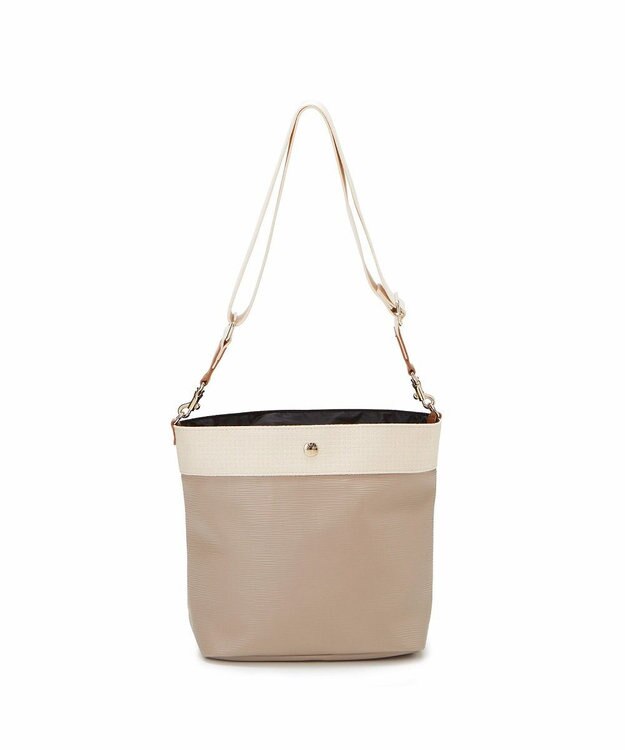 TOPKAPI 【Breath TOPKAPI】RIPPLE リプル ファスナー付 ショルダーバッグ ペールベージュ