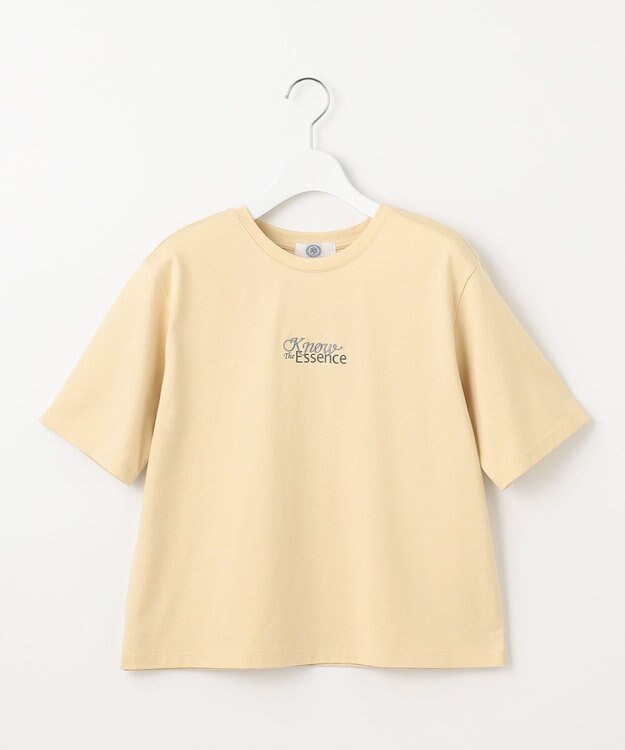 J.PRESS LADIES 【洗える】ロゴ Tシャツ イエロー系