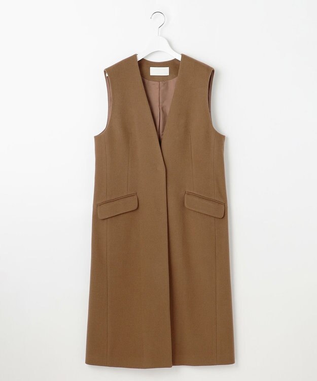 自由区 S 【カタログ掲載】Super100sライトビーバー ジレ キャメル