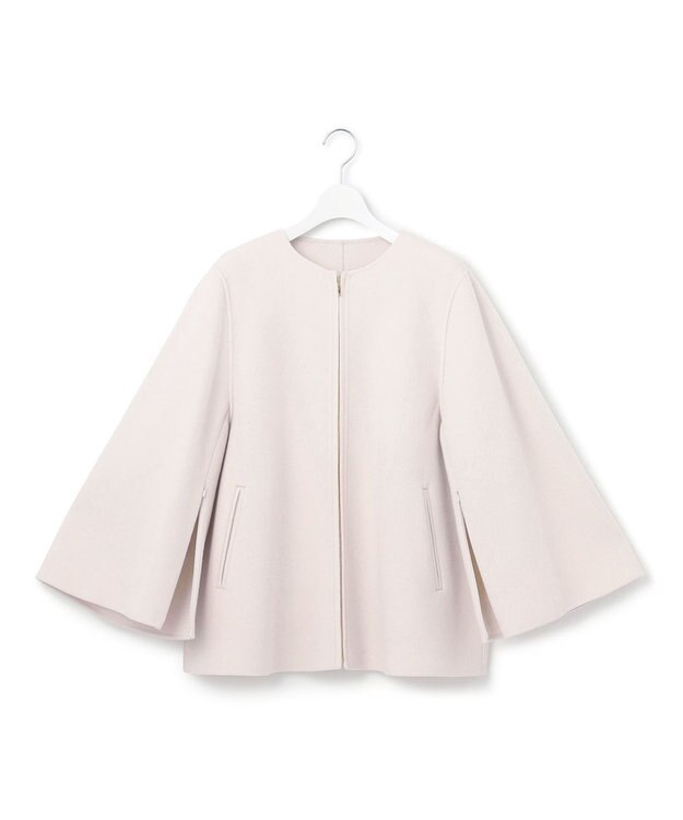 23区 L ウールリバー ケープ ジャケット ベージュ系