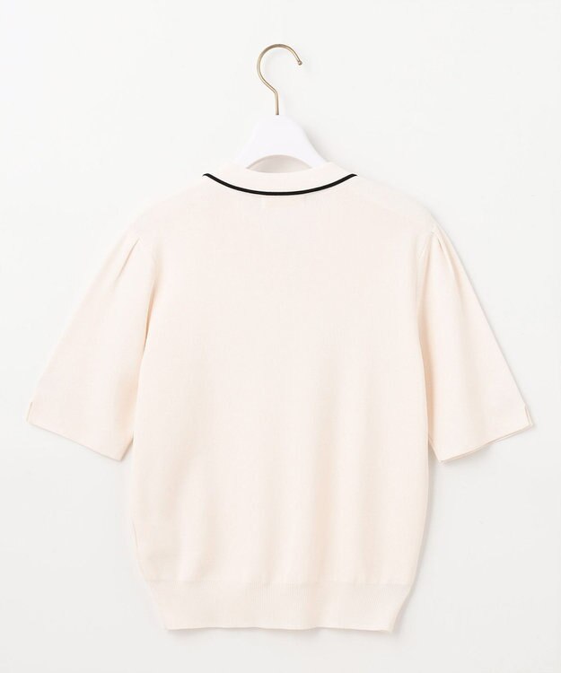 ANY SIS 【UVケア】ポロ襟 プルオーバー アイボリー