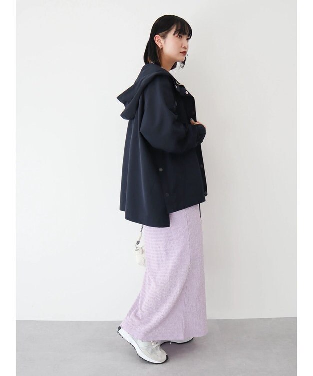 Green Parks 花粉防止　フーデッドブルゾン Navy