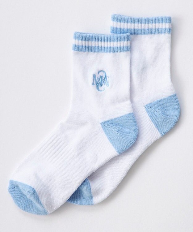 FILA GOLF／marie claire 【marie claire SPORT】抗菌防臭機能付きアンクルソックス ホワイト