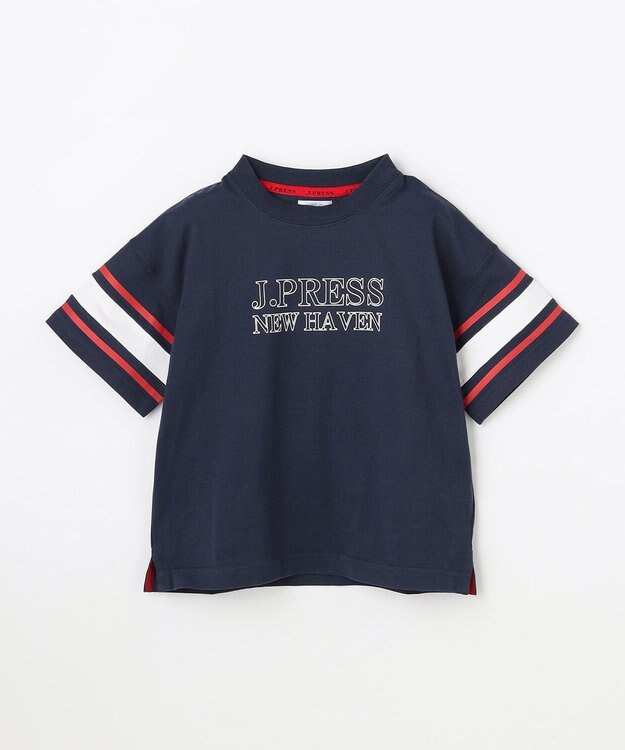 J.PRESS KIDS 【100-130cm】ビックシルエット ロゴＴシャツ ネイビー系