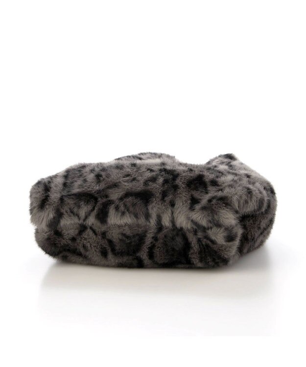 UNBILLION カシュカシュ cachecache / ミンク風エコファーショッパートート グレーレオパード