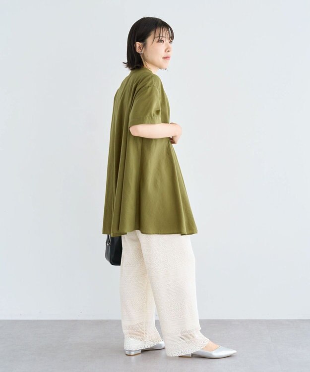 Green Parks ウエストタックシャツチュニック Olive