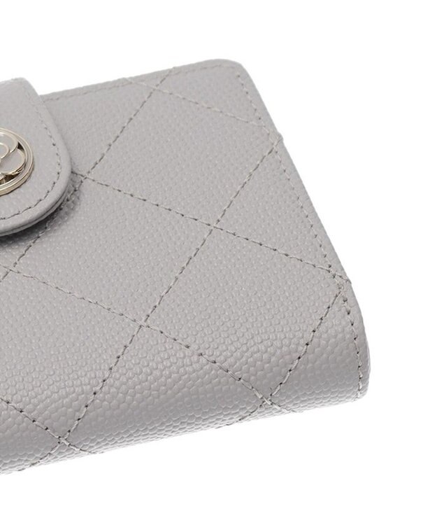 CLATHAS ベール 財布機能付きカードケース ライトグレー