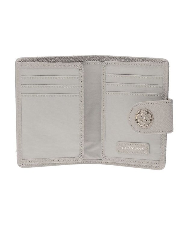 CLATHAS ベール 財布機能付きカードケース ライトグレー