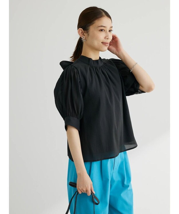 Green Parks ・ＥＬＥＮＣＡＲＥ　ＤＵＥ　バックリボンブラウス Off White