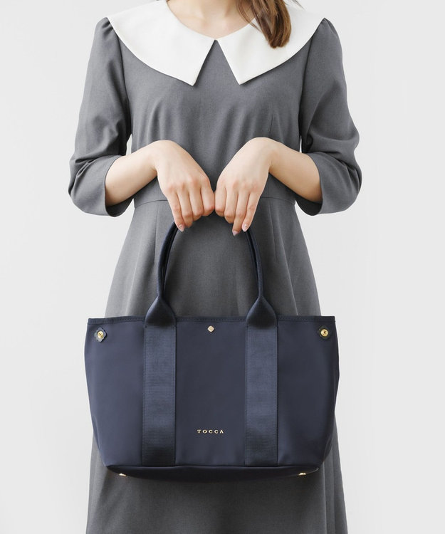 TOCCA 【八木アリサさん着用】【A4サイズ対応】IRENE 2WAY NYLONBAG ナイロンバッグ ネイビー系