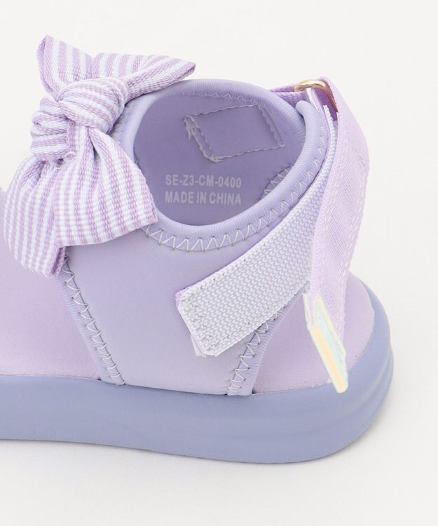 ANY KIDS リボン スポーツ サンダル ラベンダー