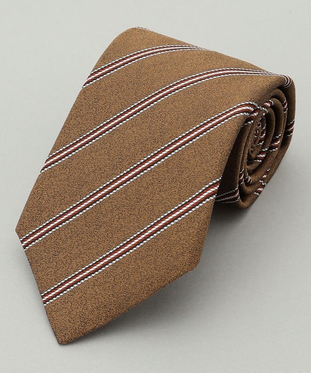 GOTAIRIKU 【日本製】西陣ネクタイ＿BEIGE ダークブラウン系1
