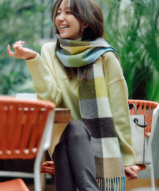 23区 【CLASSY.1月号掲載】manifattura big ウール マフラー