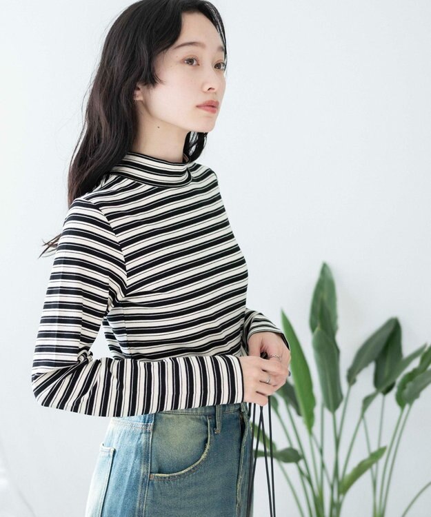 WEGO マルチボーダーロンT ブラック