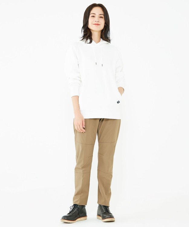 JOSEPH ABBOUD MOUNTAIN 【UNISEX】OG裏毛パイルエンブロイダリー パーカー ホワイト系