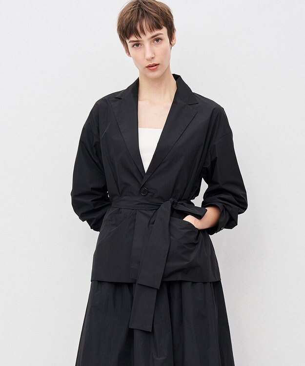 uncrave メモリータフタ ジャケット ブラック