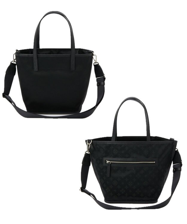 russet リバーシブル2wayトートバッグ(CE-1667) Trv-Black
