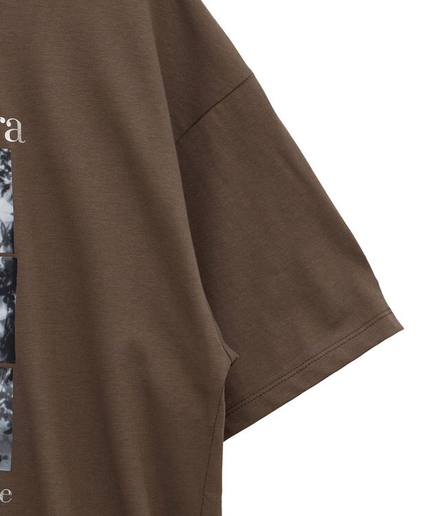 Green Parks フォトグラフィック半袖Ｔシャツ Brown