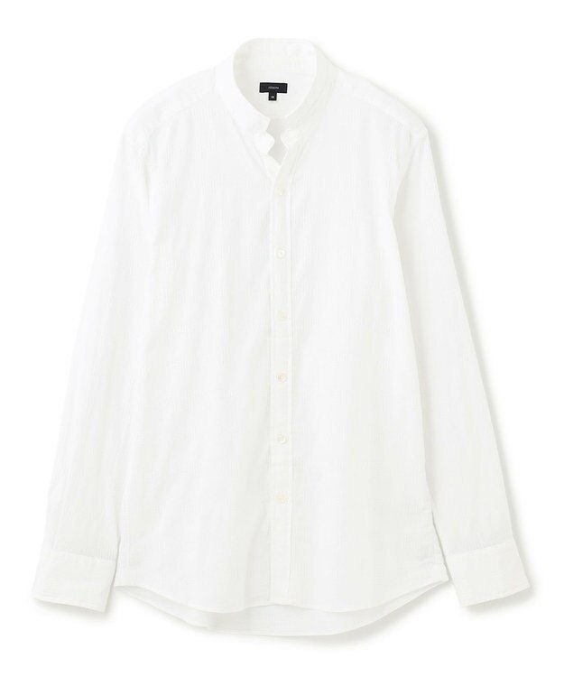 JOSEPH HOMME ドビーチェックストレッチ　ウイングカラーシャツ ホワイト系