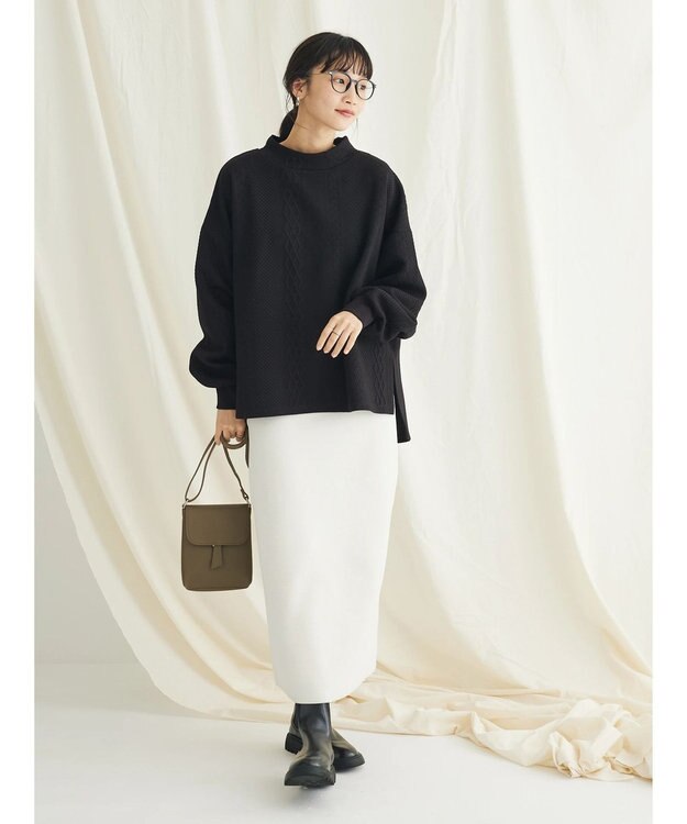 CRAFT STANDARD BOUTIQUE JQカットボリュームスリーブMOCプルオーバー1 Black