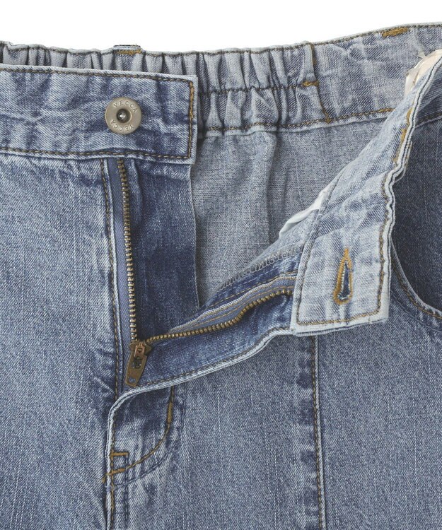 YECCA VECCA 綿麻バギーデニムパンツ Light Indigo