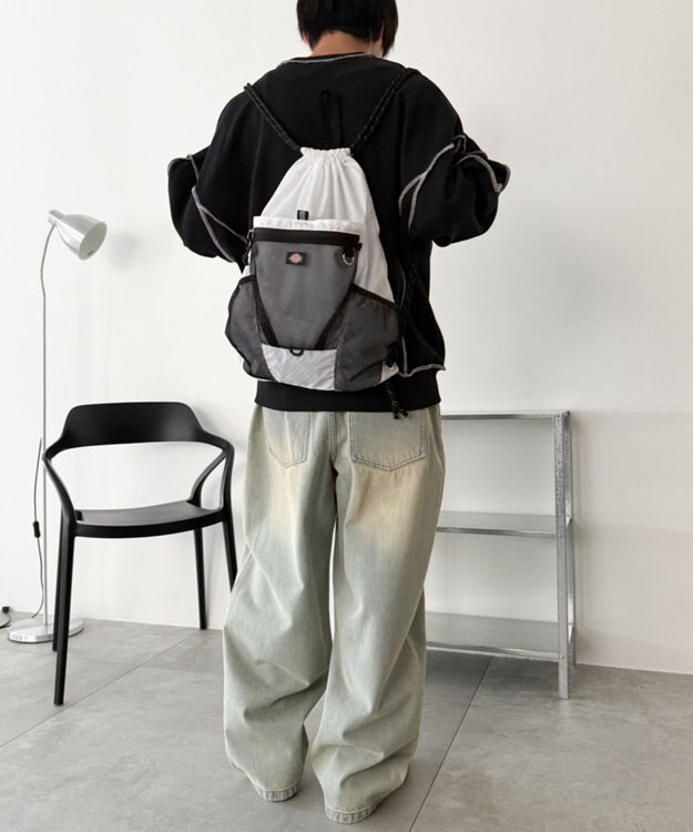 WEGO 【ユニセックス着用ITEM】別注Dickiesメッシュポケットナップサック ホワイト