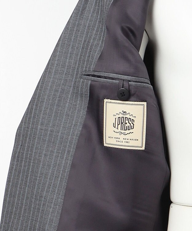 J.PRESS MEN 【ESSENTIAL CLOTHING】オルタネートストライプ スーツ ライトグレー系1