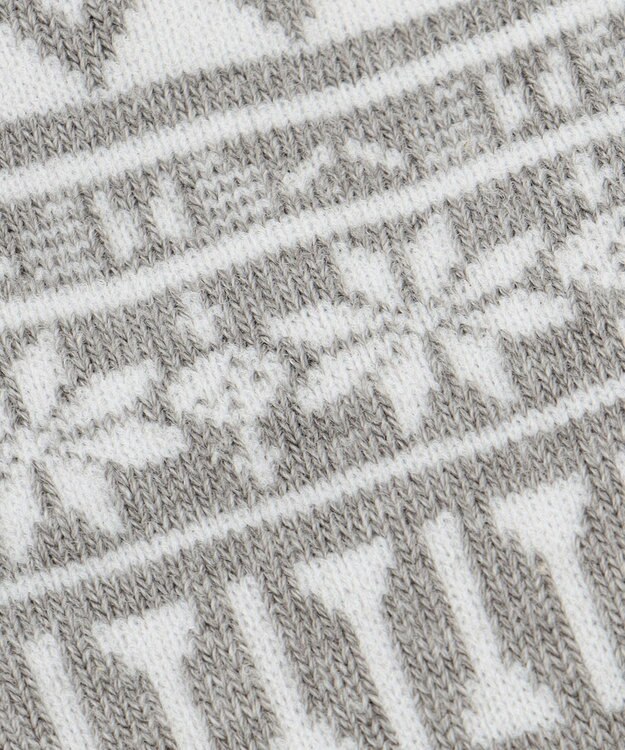 23区GOLF 【MEN】ノルディック柄 ハーフソックス ライトグレー系5