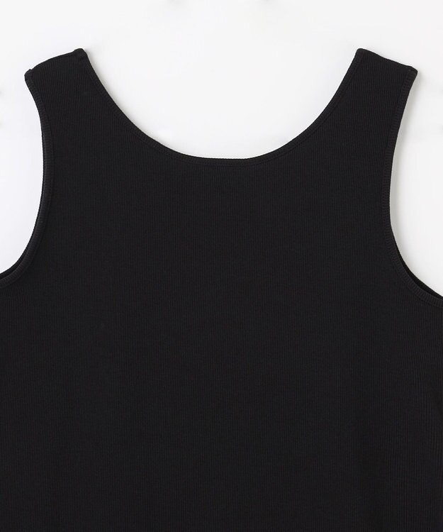 ANY L テレコタンクトップ ブラック